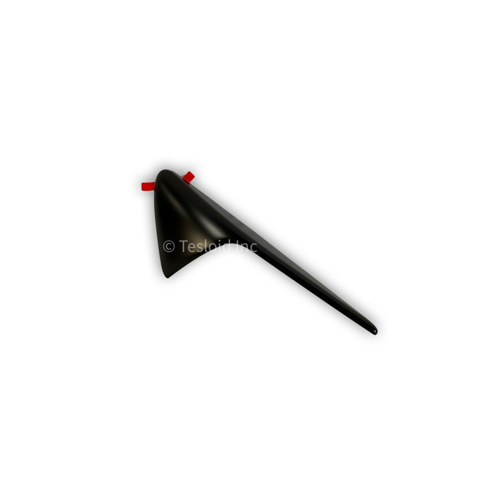 SIDE REPEATER TRIM - CARBON BLACK AERO RIB - LEFT HAND - Model Y