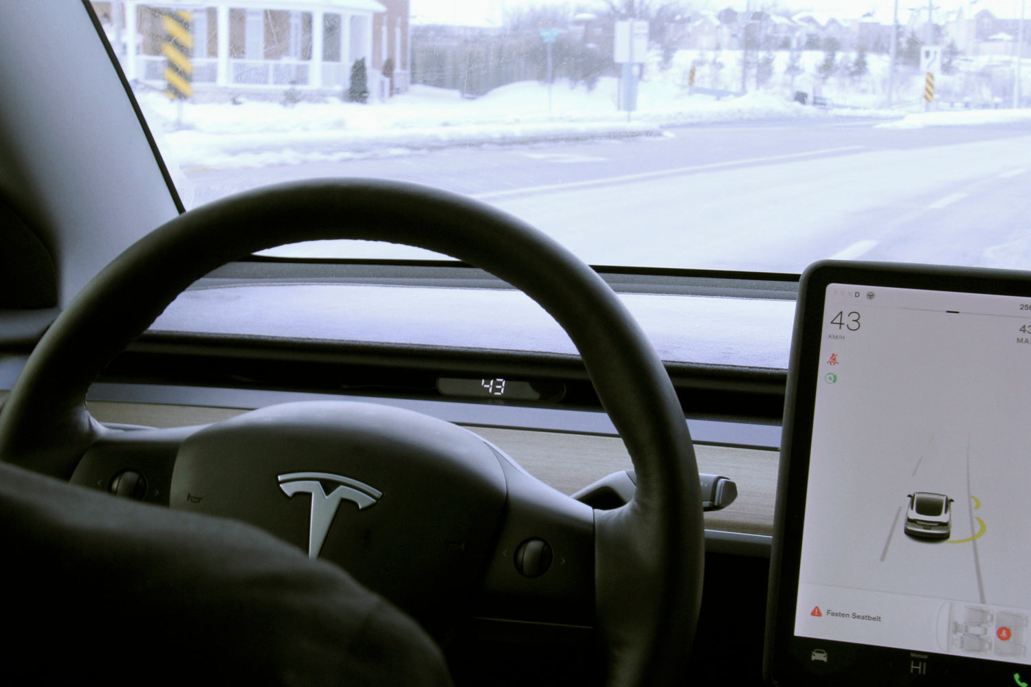 Model 3 Speedometer Display