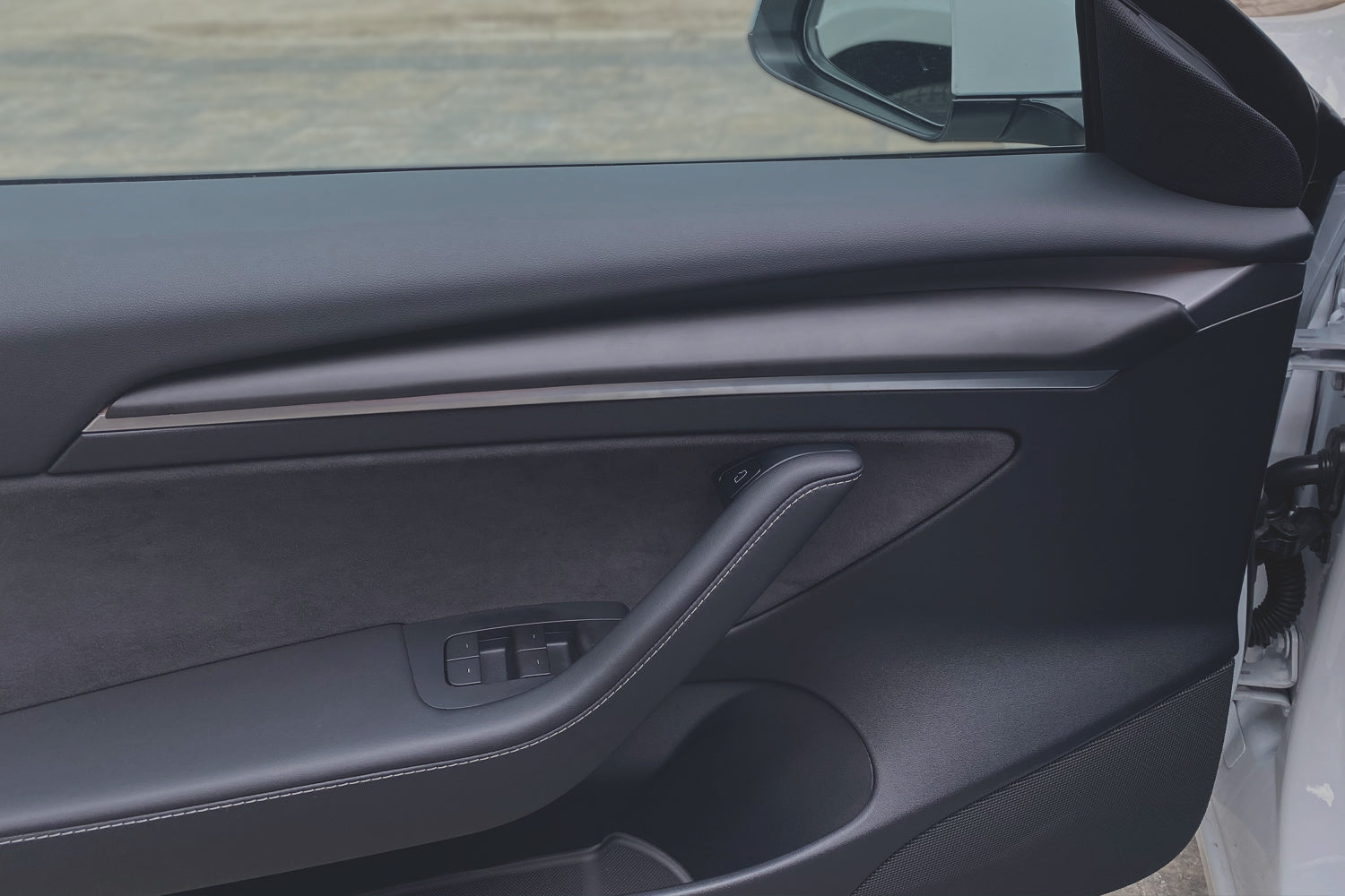 Model 3 Matte Black Dash & Doors Trim Covers