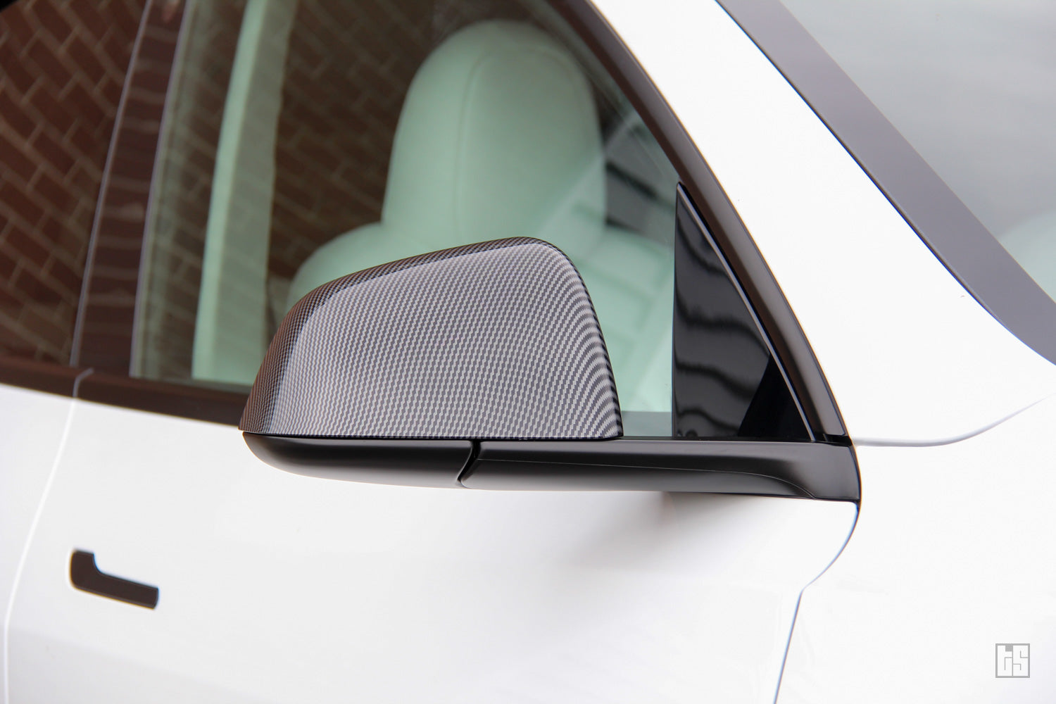Model Y Side Mirror Covers – Carbon Fiber