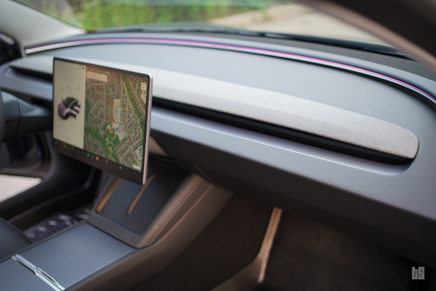 Model 3 Alcantara Dash Trim Cover