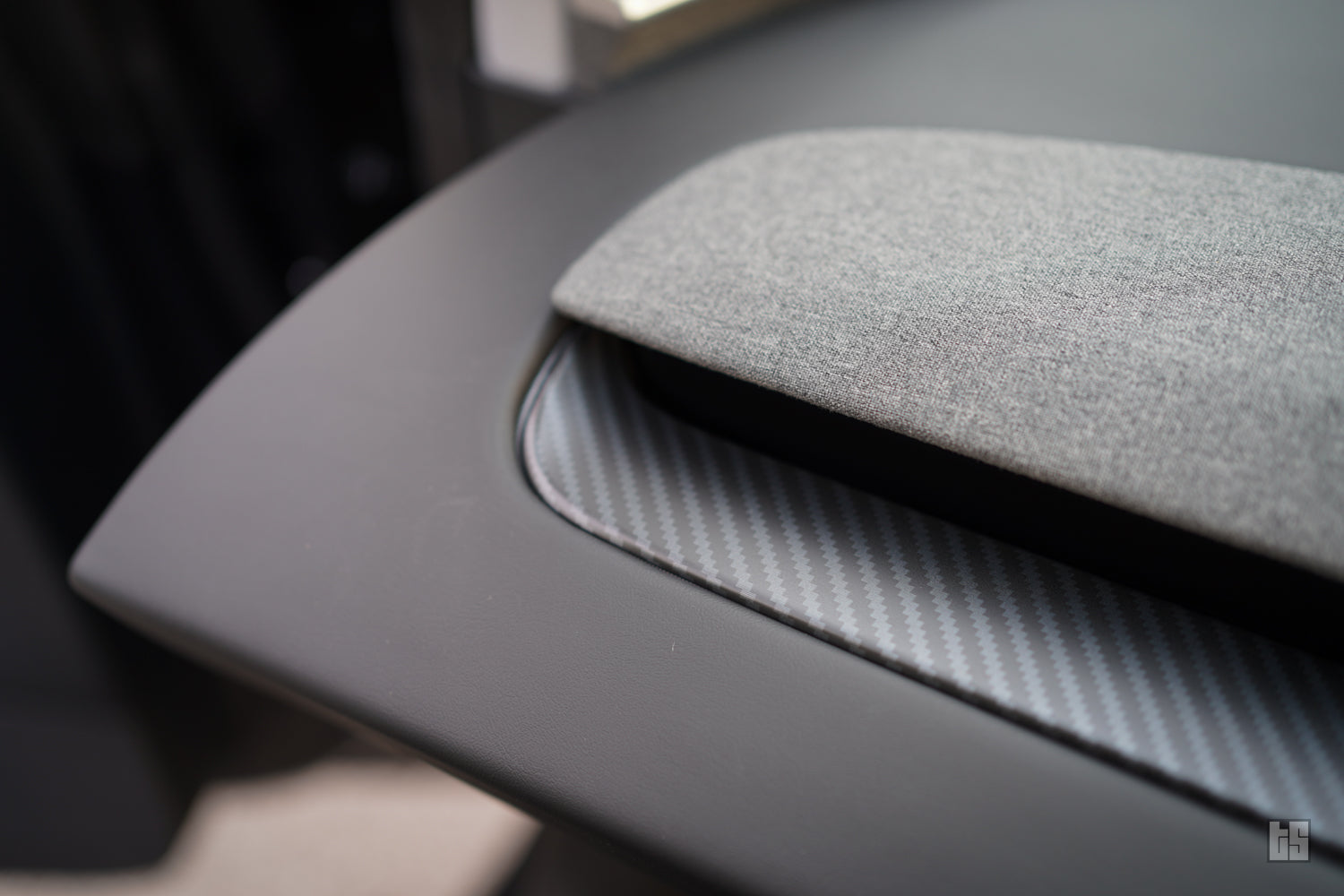 Model 3 Matte Carbon Fiber Dash Trim Cover