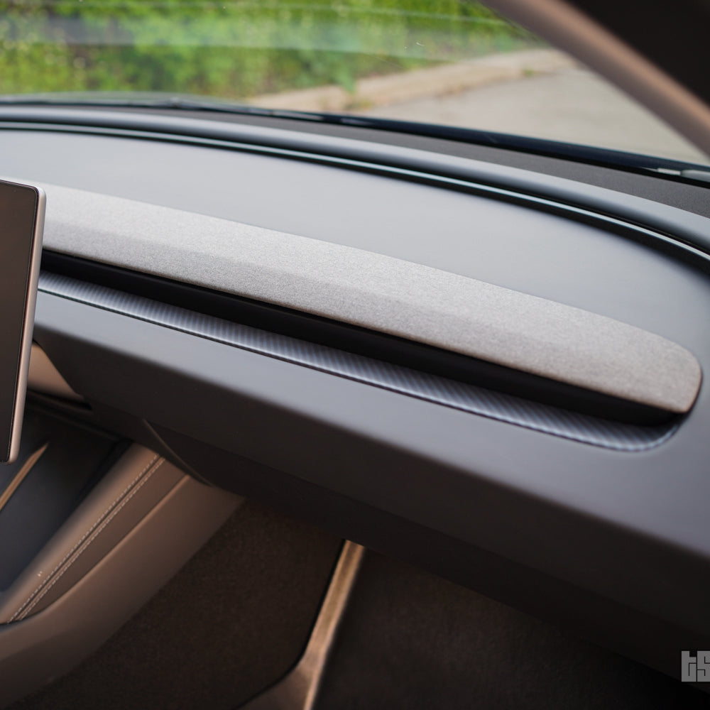 Model 3 Matte Carbon Fiber Dash Trim Cover
