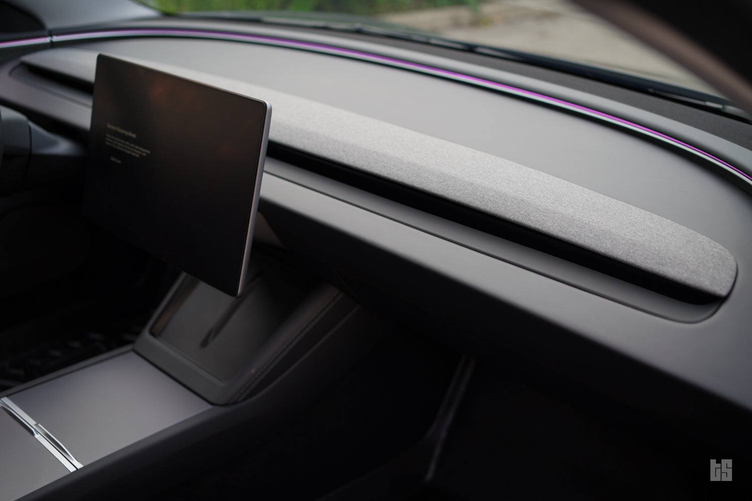Model 3 Matte Black Dash Trim Cover