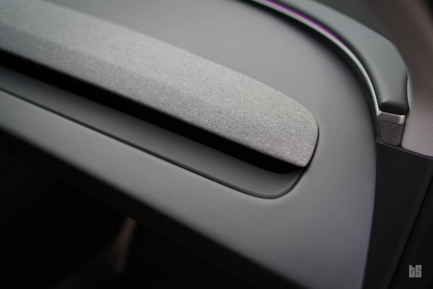 Model 3 Matte Black Dash Trim Cover