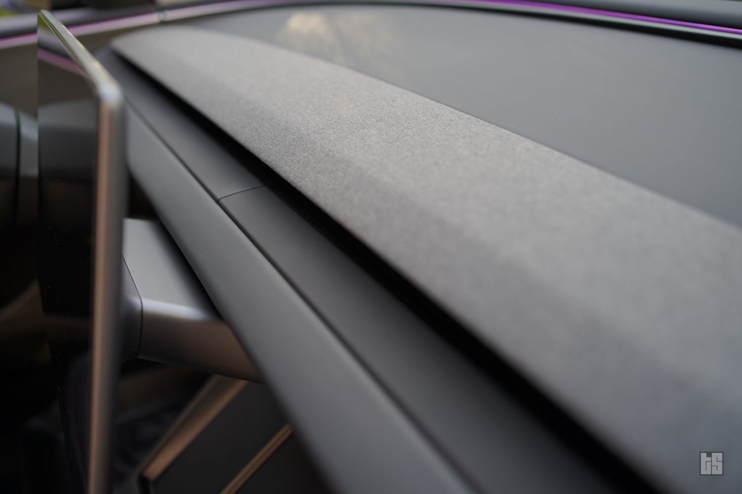 Model 3 Matte Black Dash Trim Cover