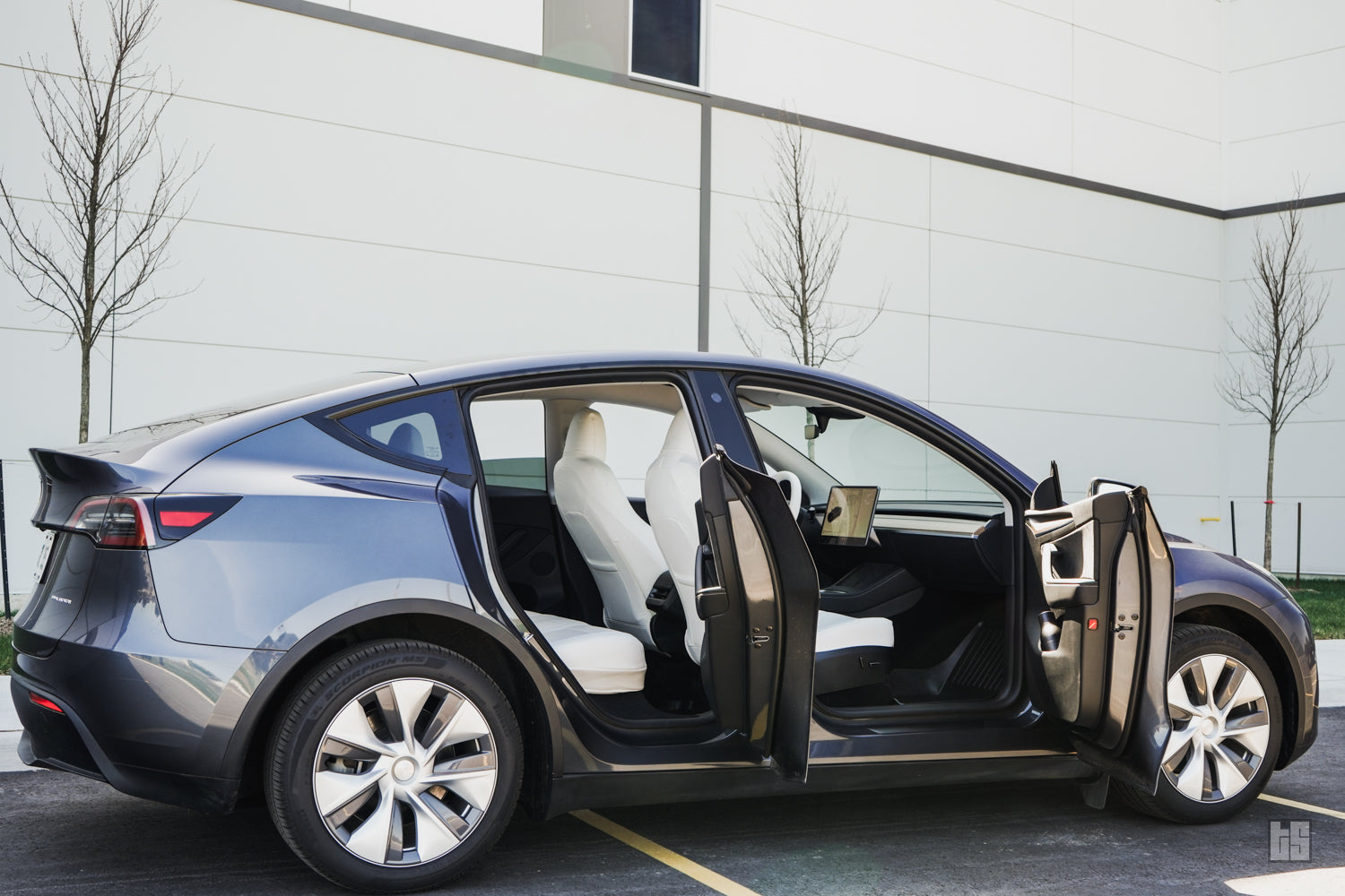 Model Y Napa Leather Seat Covers – Dove White