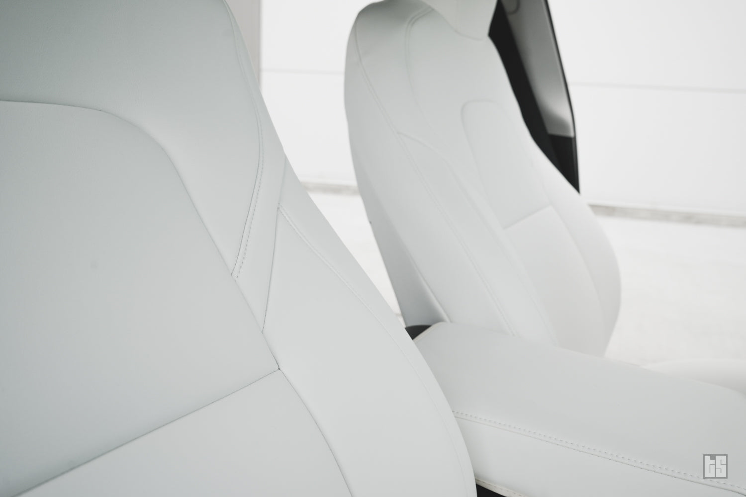 Model Y Napa Leather Seat Covers – Dove White