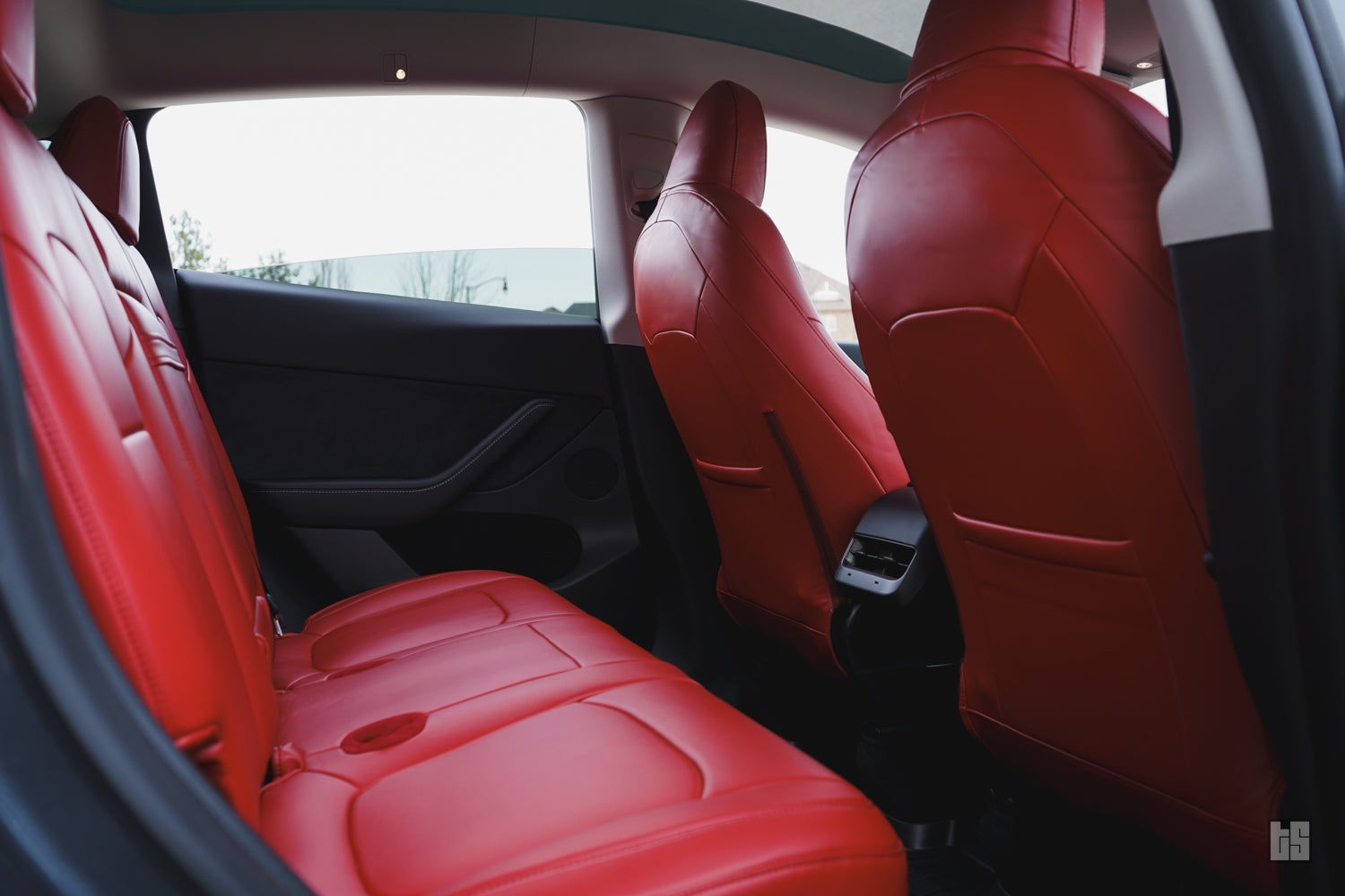 Model 3 Napa Leather Seat Covers – Rolls Royce Red