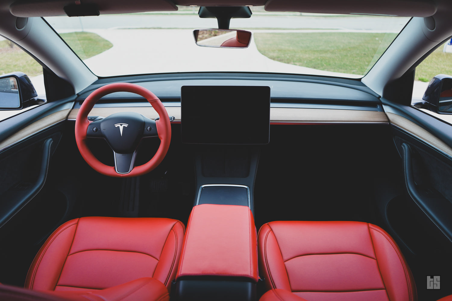 Model 3 Napa Leather Seat Covers – Rolls Royce Red