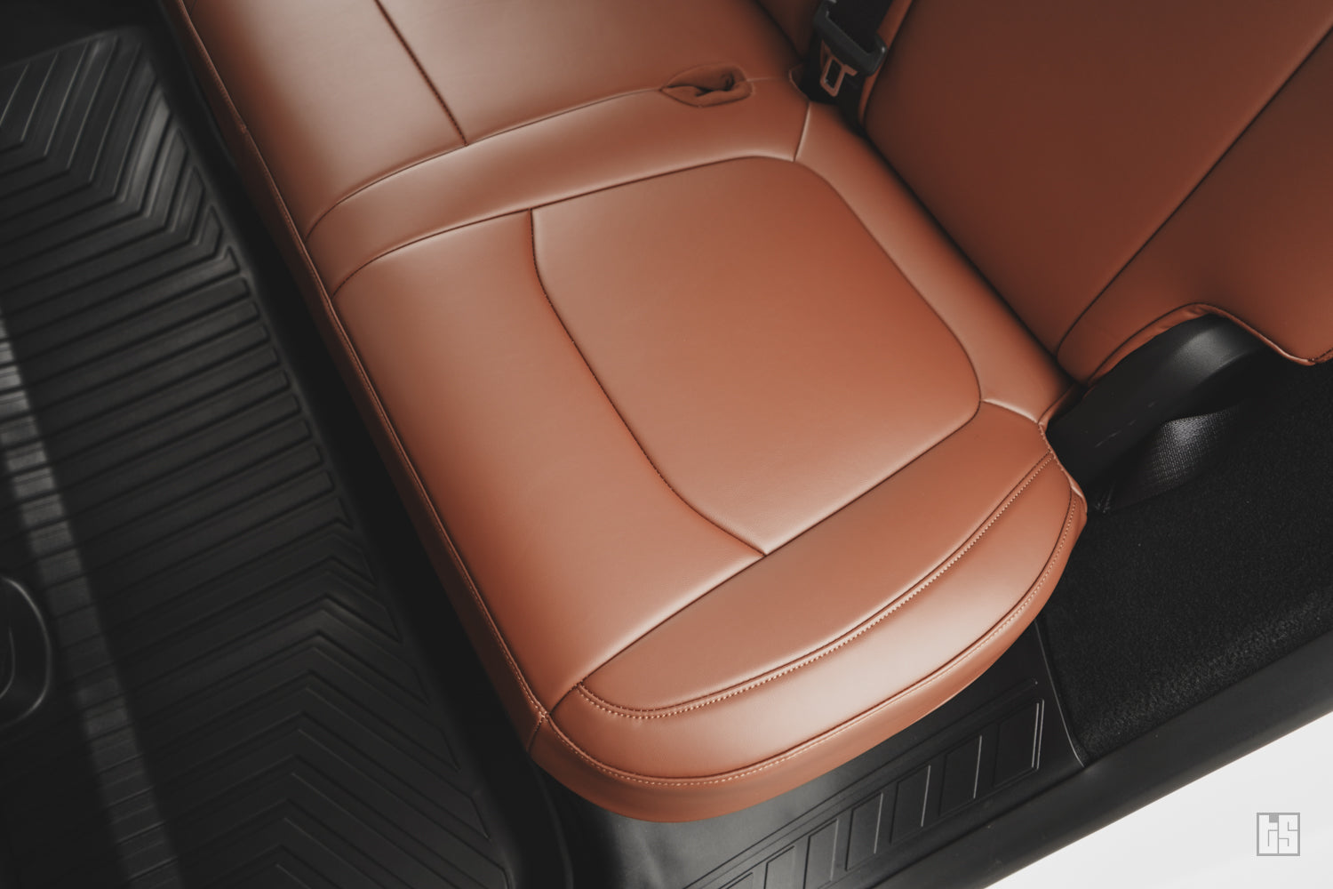 Model 3 Napa Leather Seat Covers – Saddle Tan