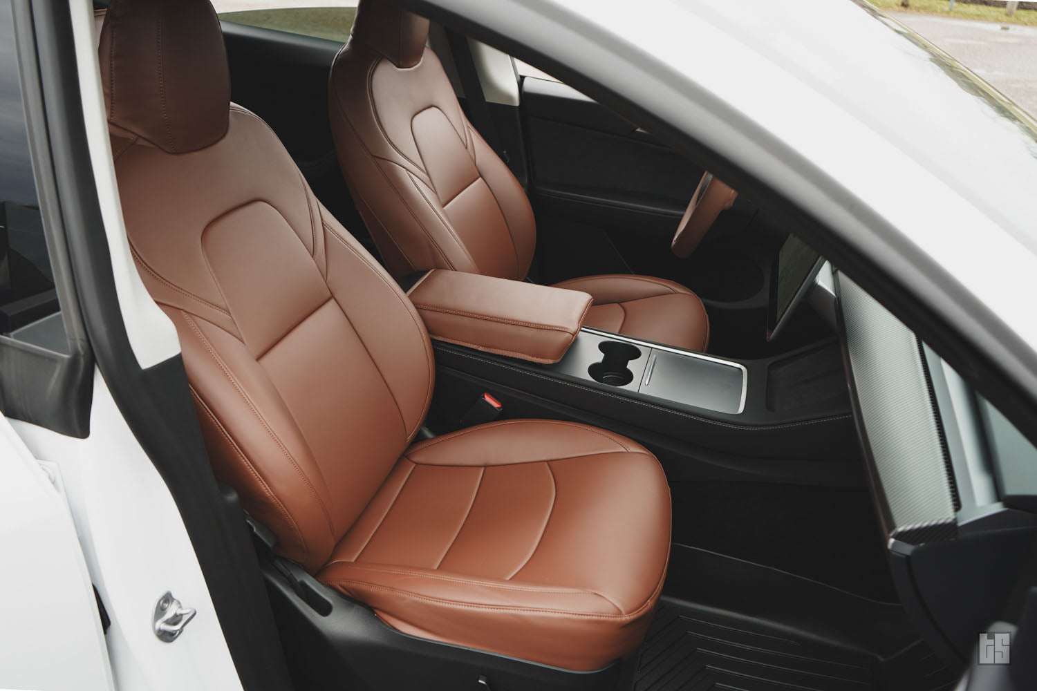 Model Y Napa Leather Seat Covers – Saddle Tan