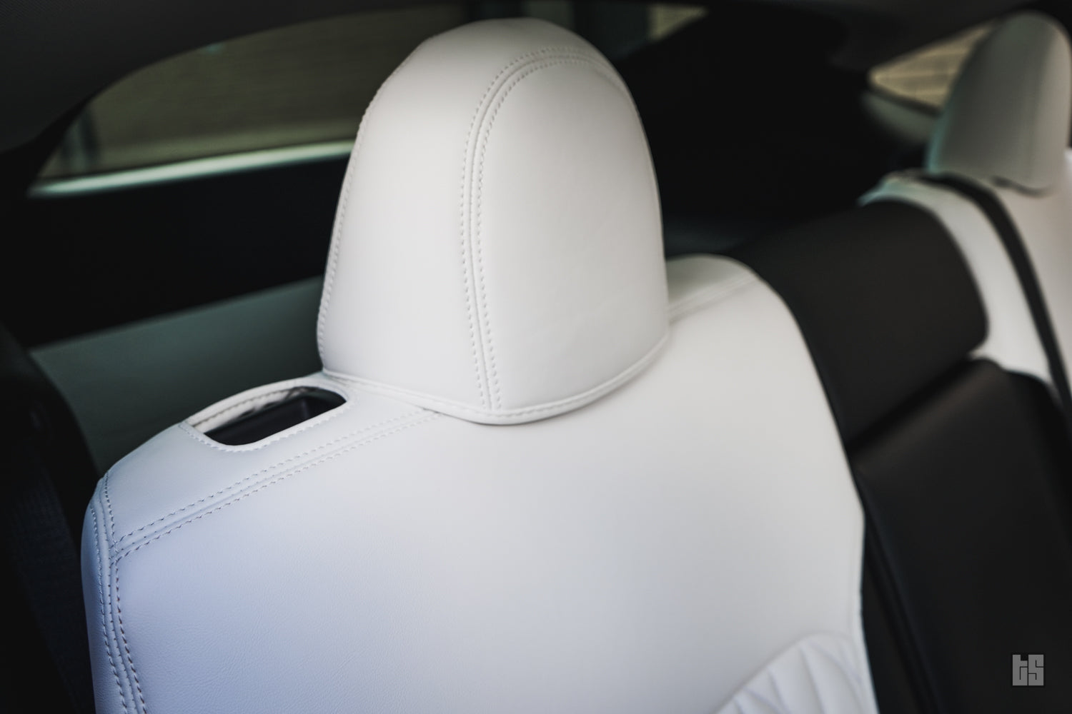 Model Y Napa Leather Seat Protectors – Dove White