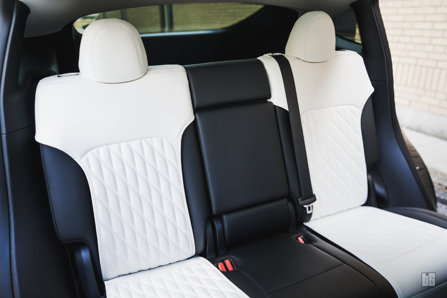 Model Y Napa Leather Seat Protectors – Dove White