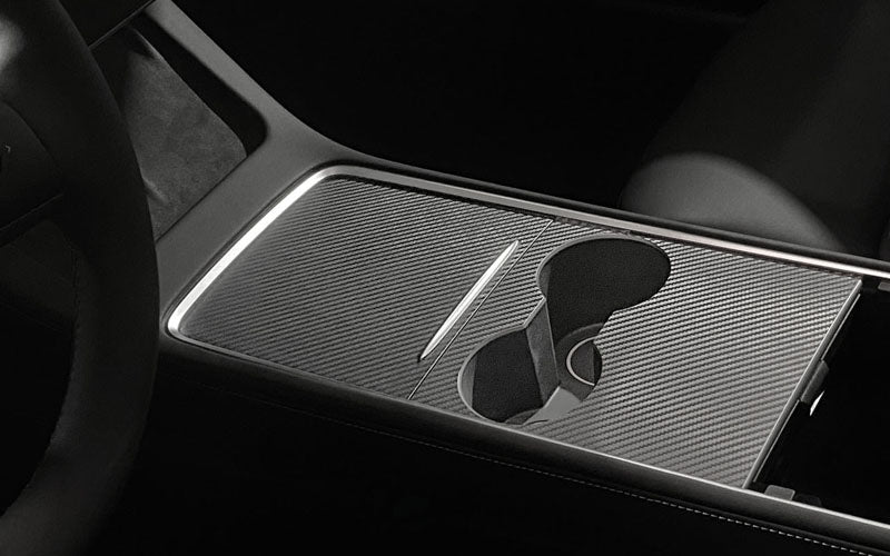Model Y Carbon Fiber Console Wrap (2021+)
