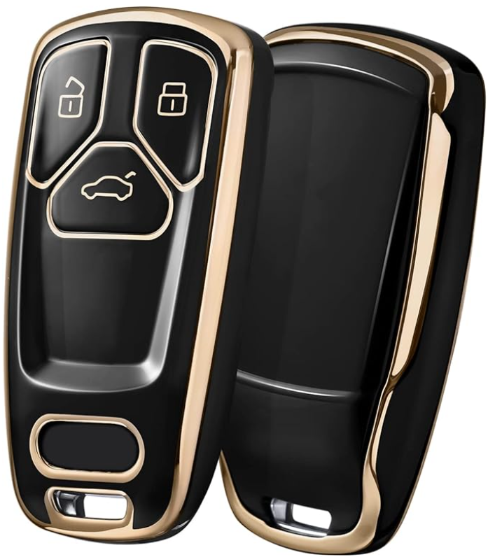 Luxe Key Case (Black, White, or Blue & Gold) - Audi A4, Q5, Q7, TT, A3, A6, SQ5, R8, S5