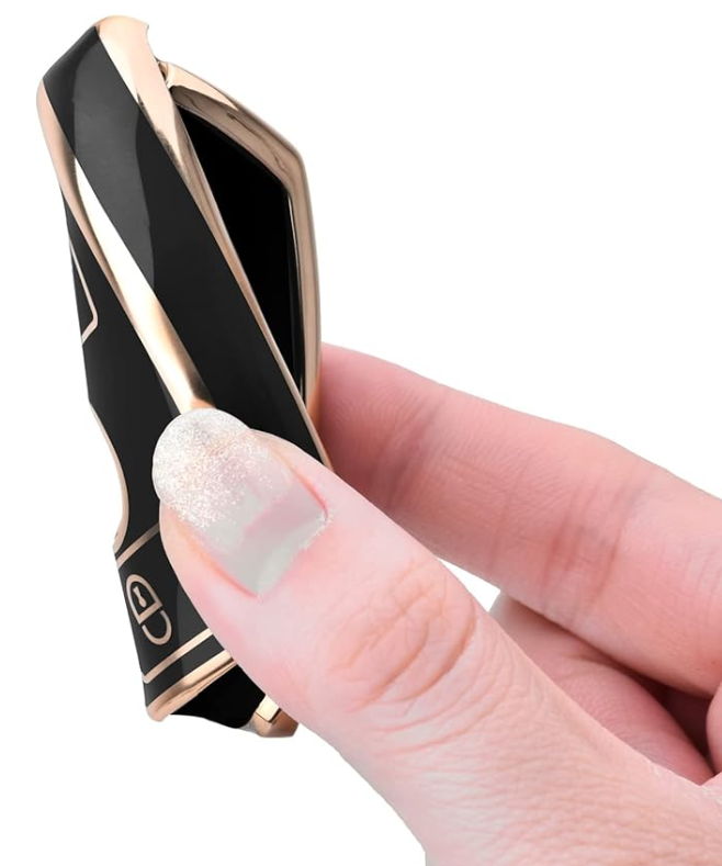 Sleek (Black and Gold) Key Case - C, E, S, M, CLS, CLK, G-Class