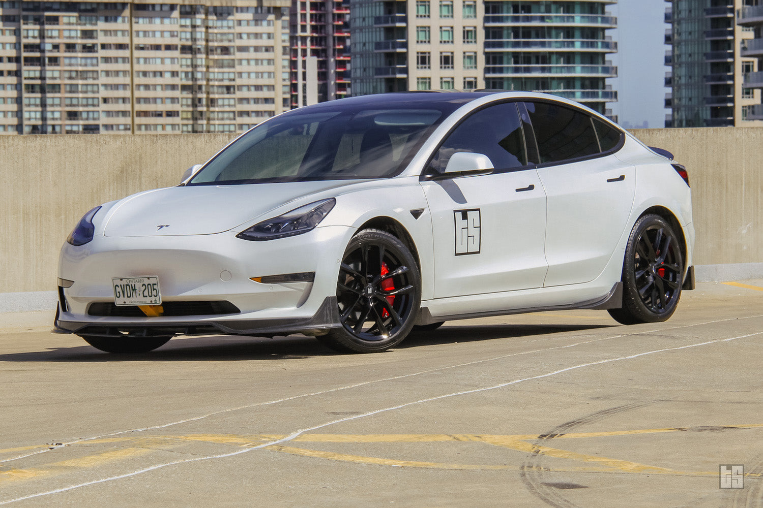 Model 3 TS01 Gloss Black Rims – 19″