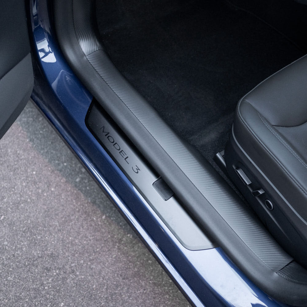 Model 3 Door Sill & Trunk Sill Guards – Carbon Fiber