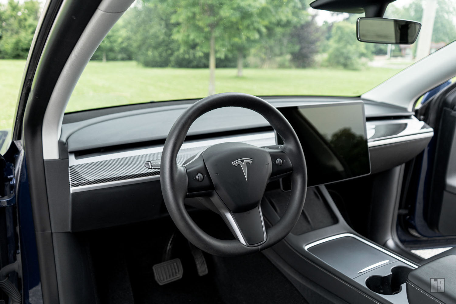 Model Y Gloss Carbon Fiber Dash & Doors Trim Covers