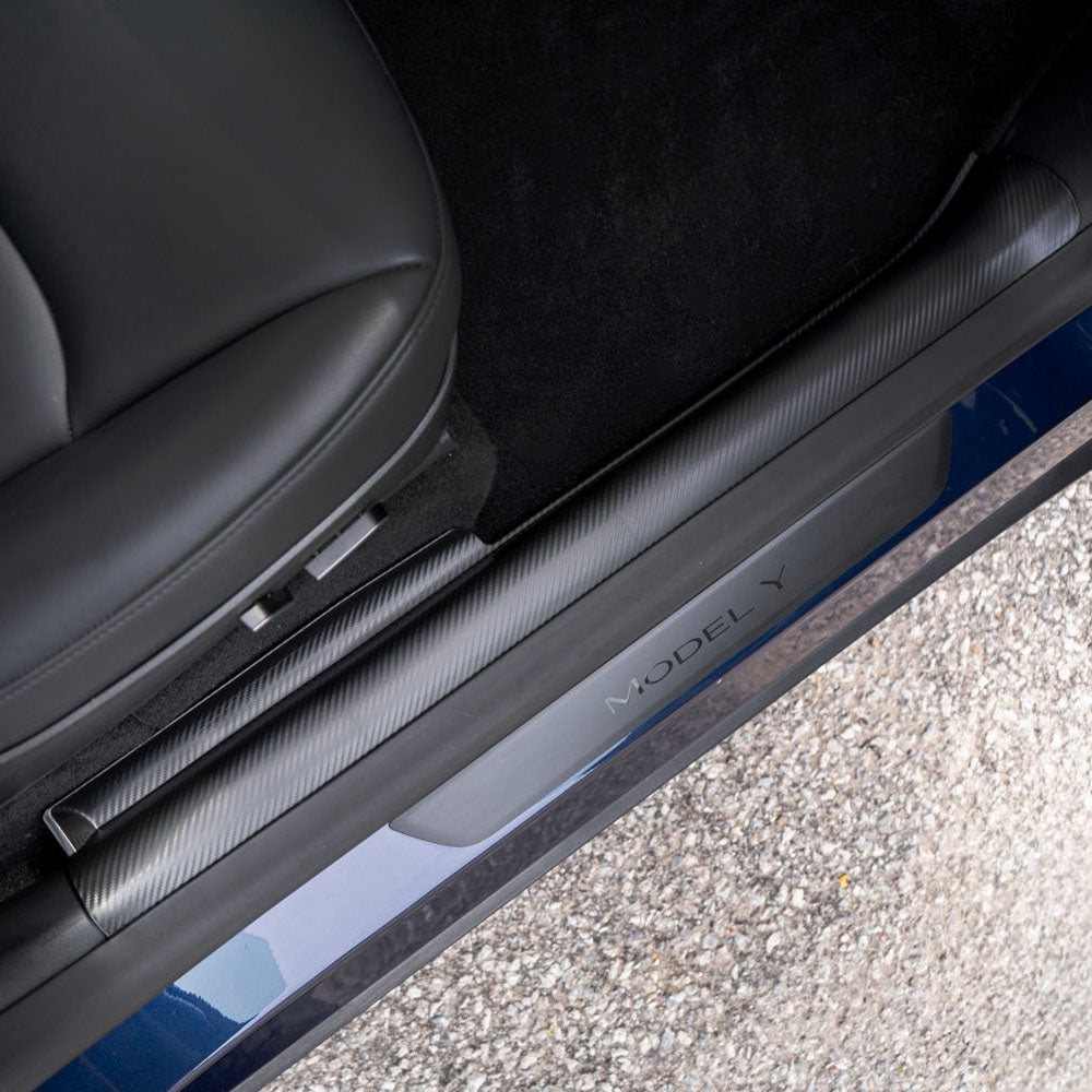 Model Y Doors & Trunk Sill Guards – Carbon Fiber