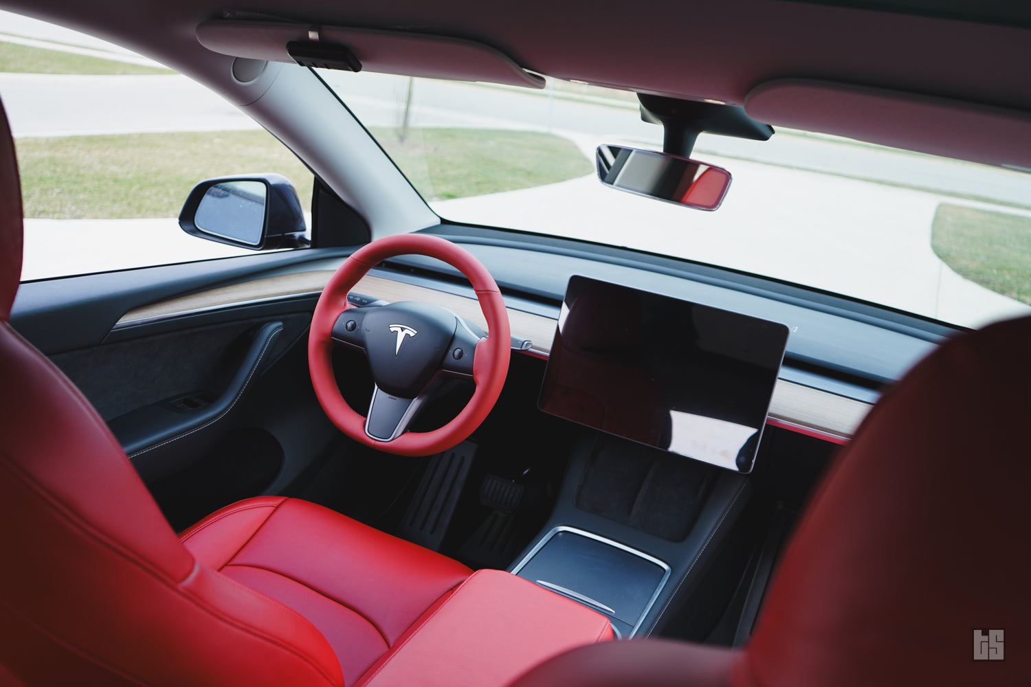 Model 3 Napa Leather Seat Covers – Rolls Royce Red