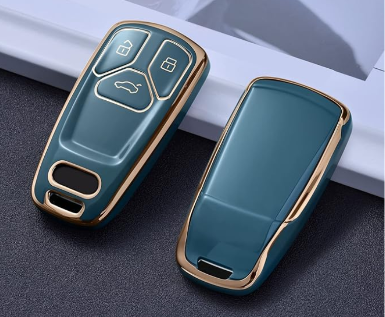 Luxe Key Case (Black, White, or Blue & Gold) - Audi A4, Q5, Q7, TT, A3, A6, SQ5, R8, S5