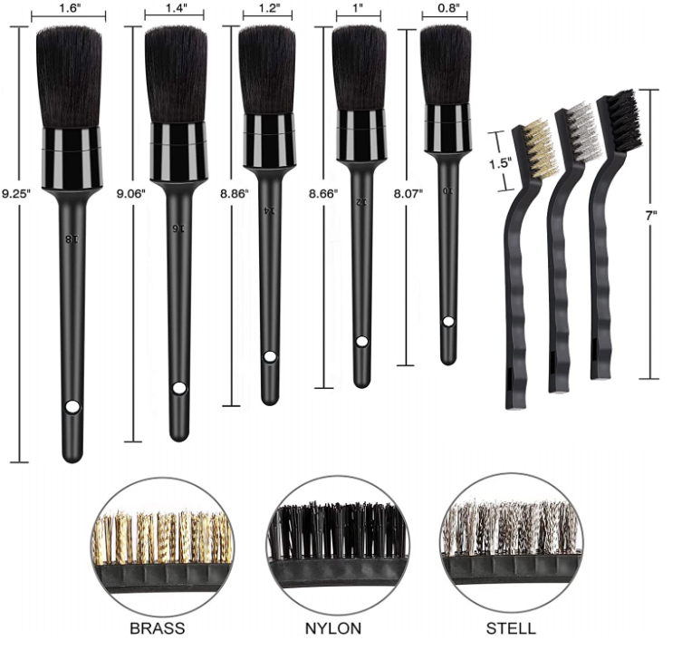 9 Piece Detail Brush Set