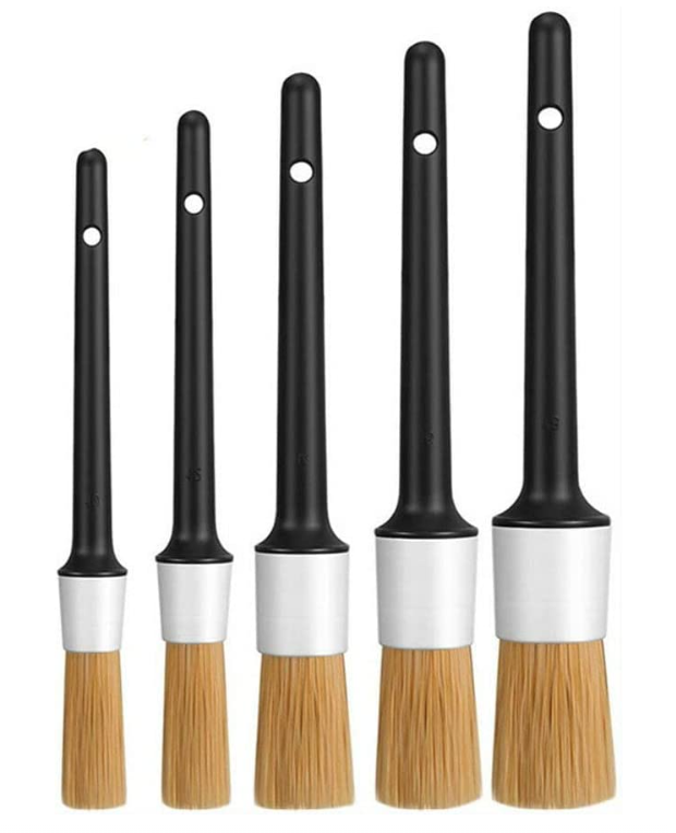 5 Piece Boar Hair Brush Set